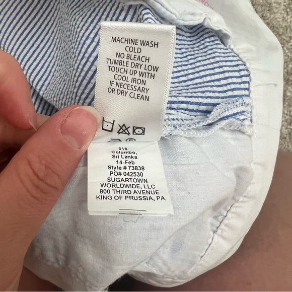 Lily Pulitzer Striped Scallop Hem Women's Shorts - Picture 8 of 8